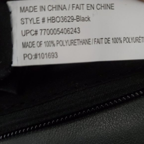 MIA & LUCA Large Black multi zipper & stitches - Picture 8 of 10